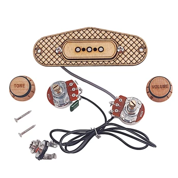 

1 Set Guitar Pickup of Wood 3-String Humbucker Pickups for Cigar Box Guitars