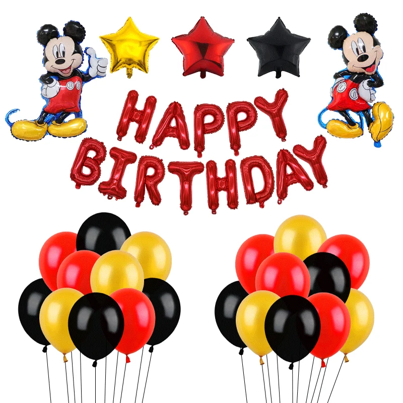 1 комплект Disney с Микки Маусом и Минни Маус Мышь вечерние шары Baby Shower День рождения