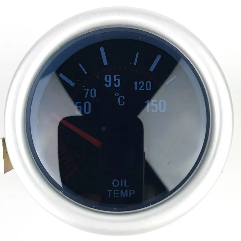 Автомобильный манометр " 52 мм Температура воды Температура масла пресс топлива Вольт Калибр автомобиля метр Черный корпус 12 в автомобиль