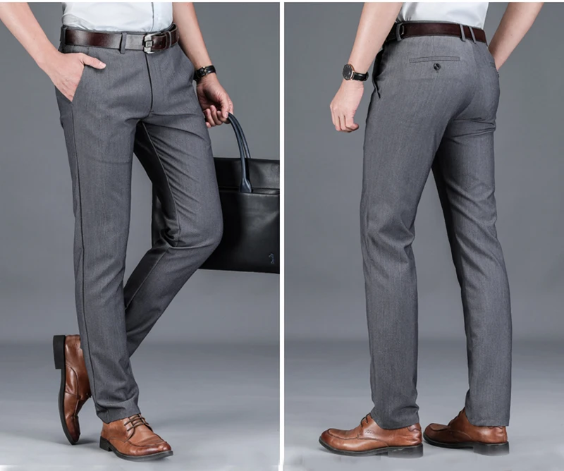 MOGU костюм брюки для мужчин, летнее платье брюки для мужчин, формальный бизнес офис для брюк, Классические повседневные брюки больших