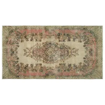 

Handmade Natural Vintage Turkish Area Rug 159x289 Cm-5'3''X9'6''