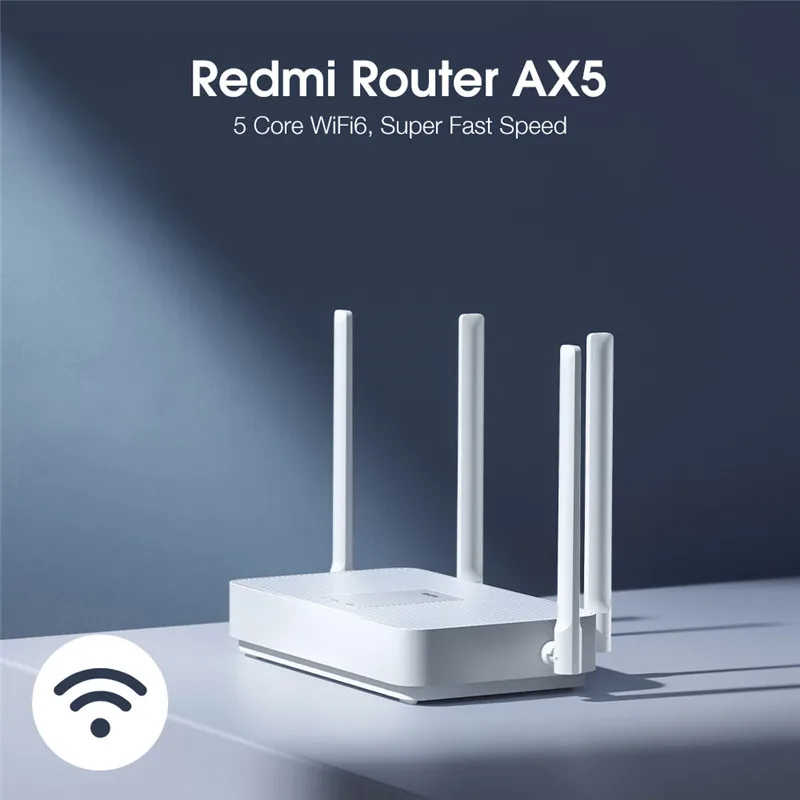 Роутер Xiaomi Redmi AX5 Wi Fi 6 5 ядер 4 антенны с высоким коэффициентом усиления более