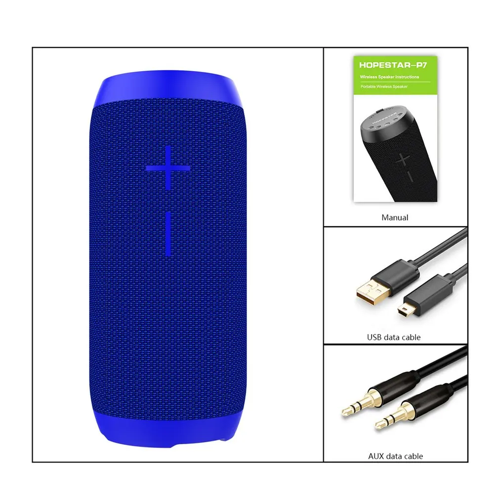 HOPESTAR Bluetooth динамик звуковая панель сабвуфер Саундбар P7 TF карта динамик s водонепроницаемый беспроводной динамик сабвуфер 1800 мАч
