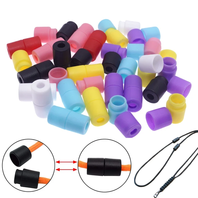 30 Pcs Plastic Breakaway Clasps Lanyard Safety Clasps Buckles Barrel  Connectors for Necklace Bracelet Jewelry DIY Craft Making (Black)