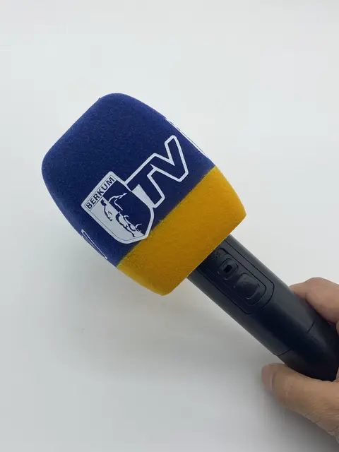 Spugna Antivento Microfono Mano - Copertura Floccata Nero, Per Interviste E Registrazioni