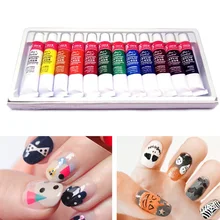 1 набор Пигмент для ногтей Цвет ing живопись аксессуары для самостоятельного маникюра инструмент WSH99