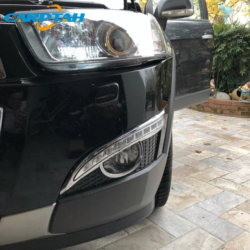 Светодиодный дневной светильник для Chevrolet Captiva 2011 2012 2013 Водонепроницаемый желтый