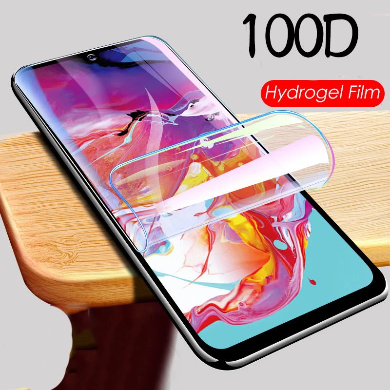 Гидрогелевая пленка 100D для Samsung A70S A50S A30S A70 A50 A40 A30 мягкая защитная Note 10 Plus 9 8 не