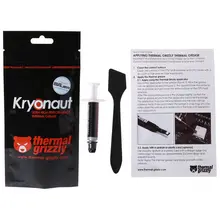 KRYONAUT – Thermique Grizzly – graisse ou pâte de refroidissement, 1g pour CPU AMD, processeur Intel, pour ventilateur, dissipateur de chaleur,