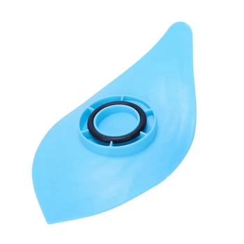 

HOT-Multifunctional slip ring leaves soap box drain and clean soap dishes kitchen sink sponge holder blue