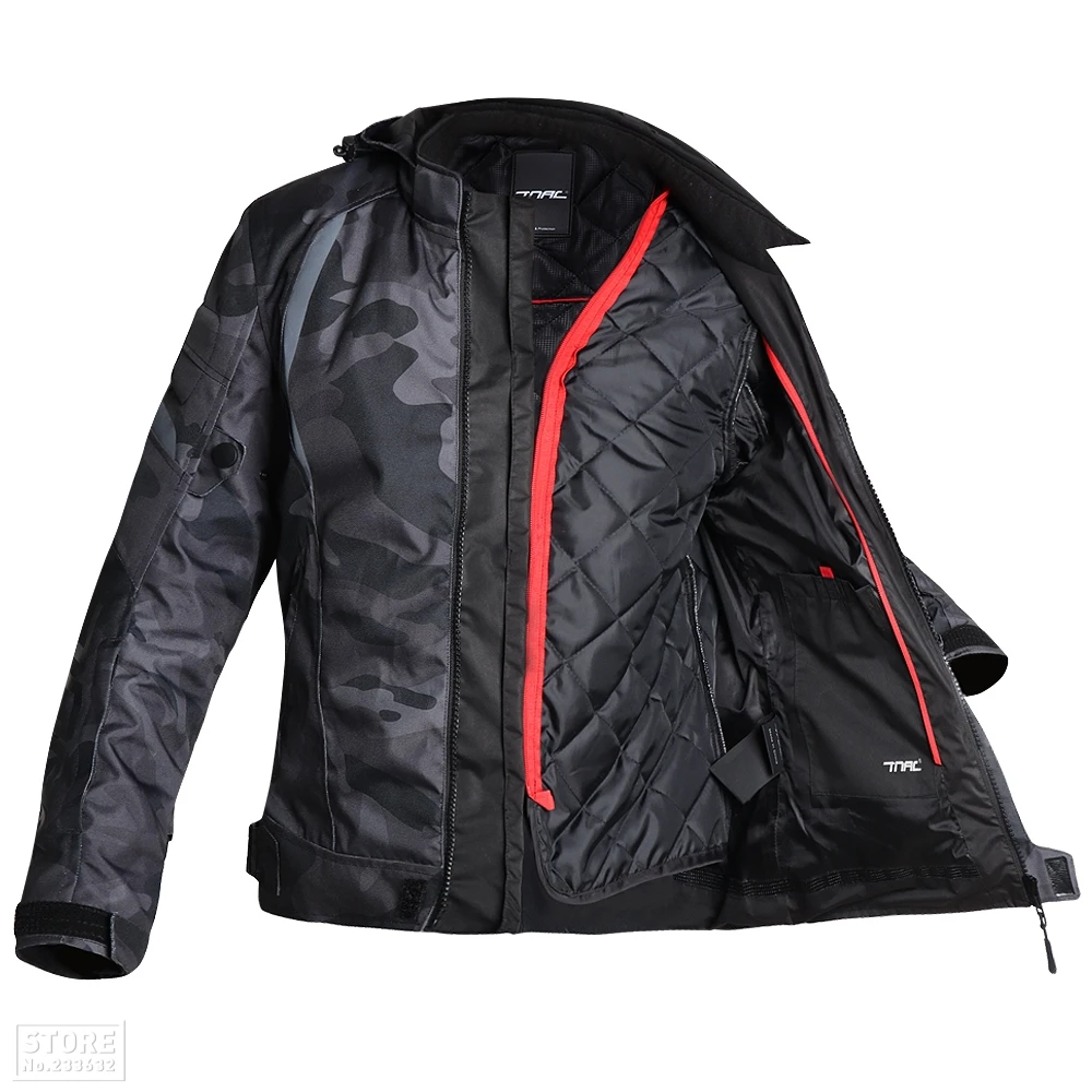 Motocross Motorcycle Jacket Chaqueta Moto Gear Reflective Waterproof Riding Hood Moto Jacket Protective Motorcycle Armor