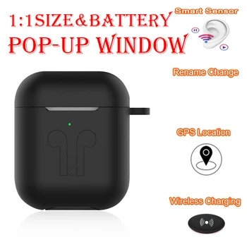 

i90000 tws Bluetooth Earphones GPS Rename Change Wireless Headphones Matte Black Earbuds Stereo Headset PK I12 I9999 i500 i9000