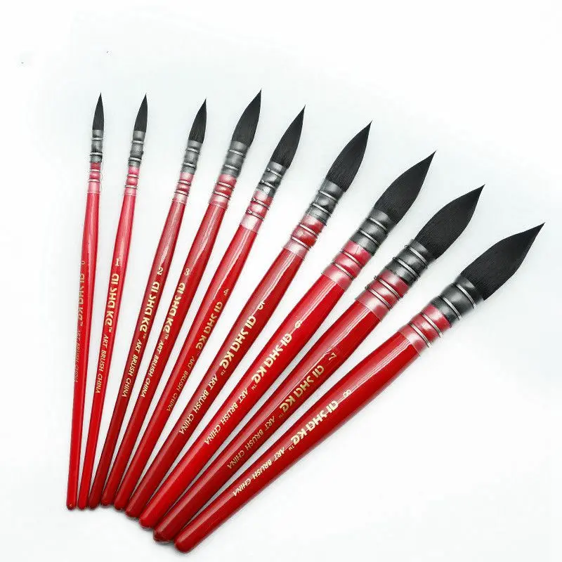 5pcs silicone rubber tip paint brushes