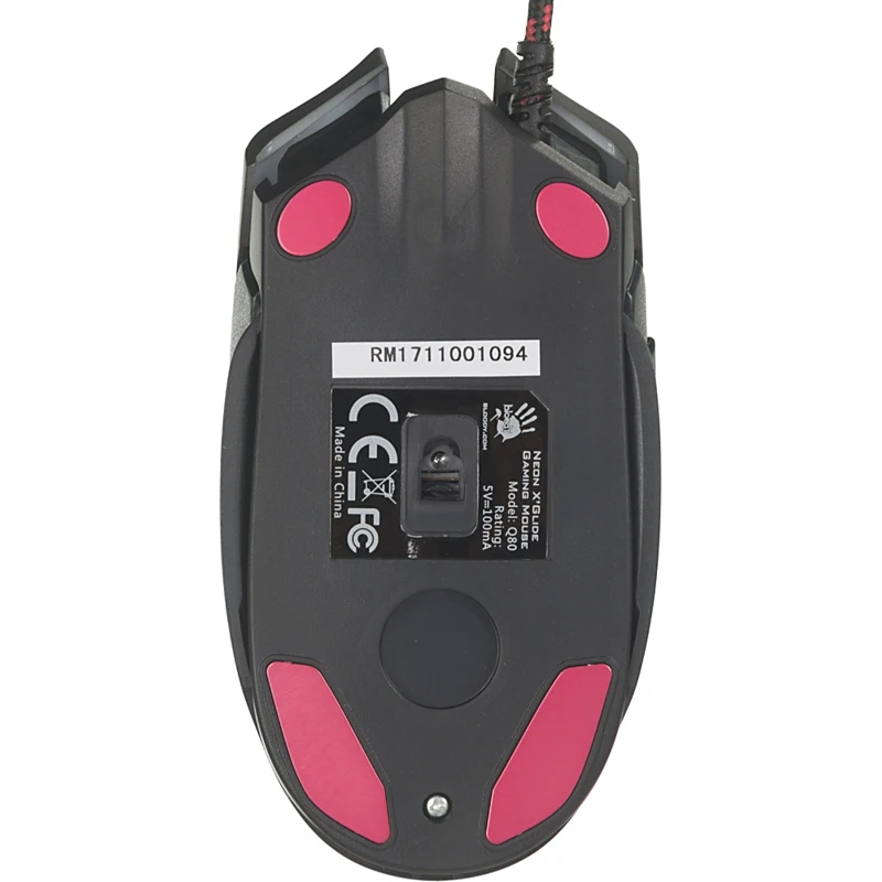 Мышь A4 Bloody Q80, проводная, USB, черный