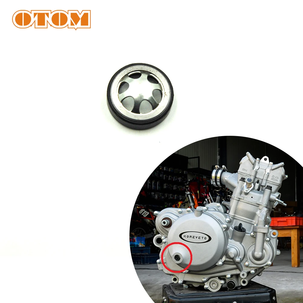 OTOM NC250 NC450 запчасти крышка моторного масла визуальное смотровое окно для Zongshen 250cc 450cc Xmotos KAYO T6 клапан Dirt Pit