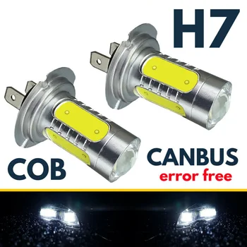 

2pcs H7 Super Bright Headlight LED White Xenon White Fog Light SMD PVC Chip Bulb Long Service Life 477 499 Accessories 12v 80w