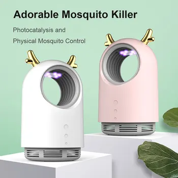 

Mosquito Killer White Mosquito Lamp Repellent Artifact Plug-In Physical Mute mosquito killer lamp Pink Mosquito Repellent