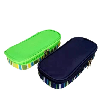 

2 Pcs Insulin Cooler Travel Case Diabetic Medication Organizer Cooler Bag-Navy Blue & Green