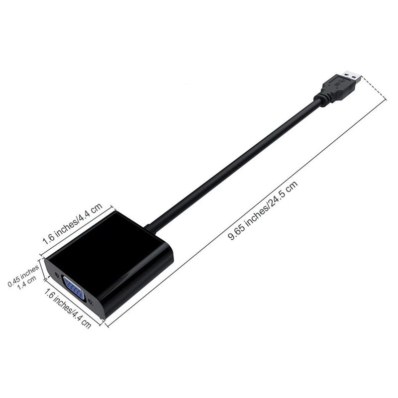 Премиум USB 3,0 к VGA адаптер конвертер, Full HD внешняя видеокарта мульти монитор адаптер USB к VGA адаптер конвертер Поддержка