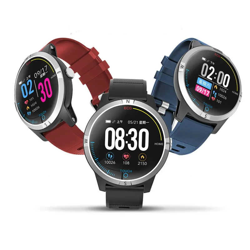 Смарт-часы IP68 Водонепроницаемые умные часы ECG+ PPG Dual Heart Rate HRV шаг спорт на открытом воздухе часы мониторинга для мужчин и женщин носимые