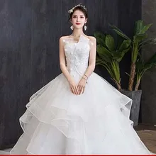 white ball gown wedding dress