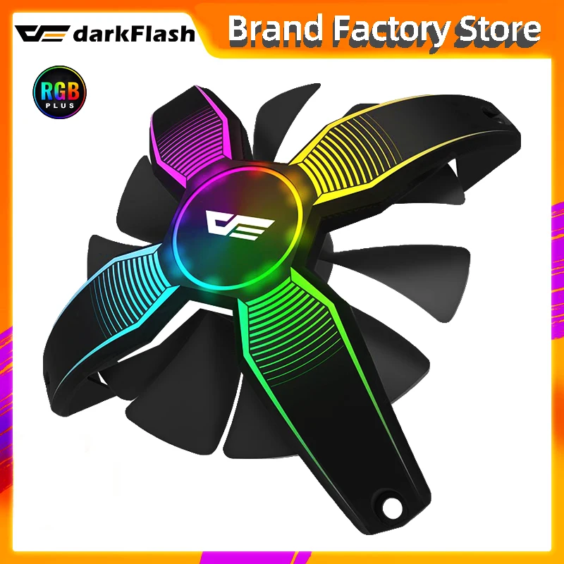 Darkflash talon 120 мм компьютер чехол Вентилятор охлаждения 12 см охладитель led 4pin