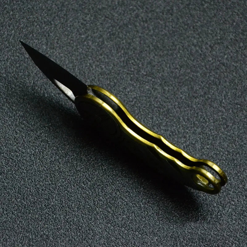 NEW keychain mini folding pocket knife D2+3CR steel+material Key survival tactical training knives EDC samll multi box kit tool