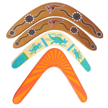 

Wooden Professional Return Dart Flying Saucer Children Outdoor Sports Toys Equipment V Boomerang Flying Disc