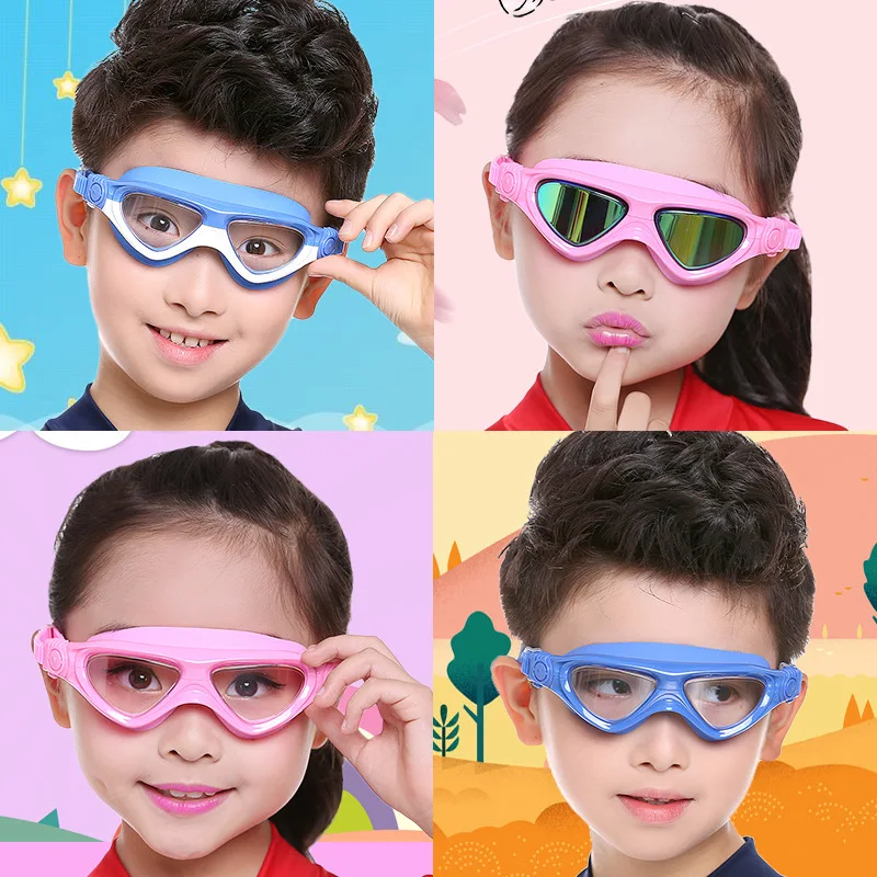 

Anti-Swimming Swimming Goggles Child's Eye Hugh Fog on a Level Swimming Is Tour Anti-yong yong Free Frame Female Parade Mirror C
