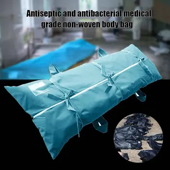 

Funeral Supplies Transport Portable Safety Anti Corrosion Non-woven Fabric Full Sealing Shroud Body Bag Disposable Leak Proof