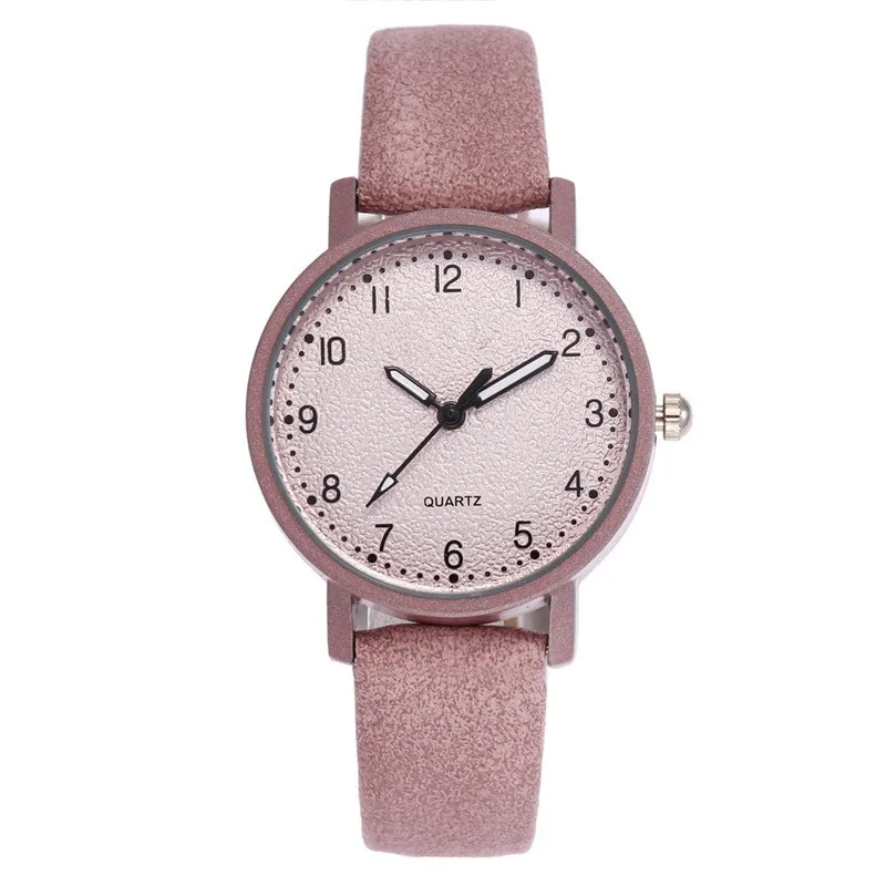 

Solid Color Cool Casual GIRL'S Watch Artistic MORI Series Stone Pattern Shallow Matte Retro Quartz Watch Women's