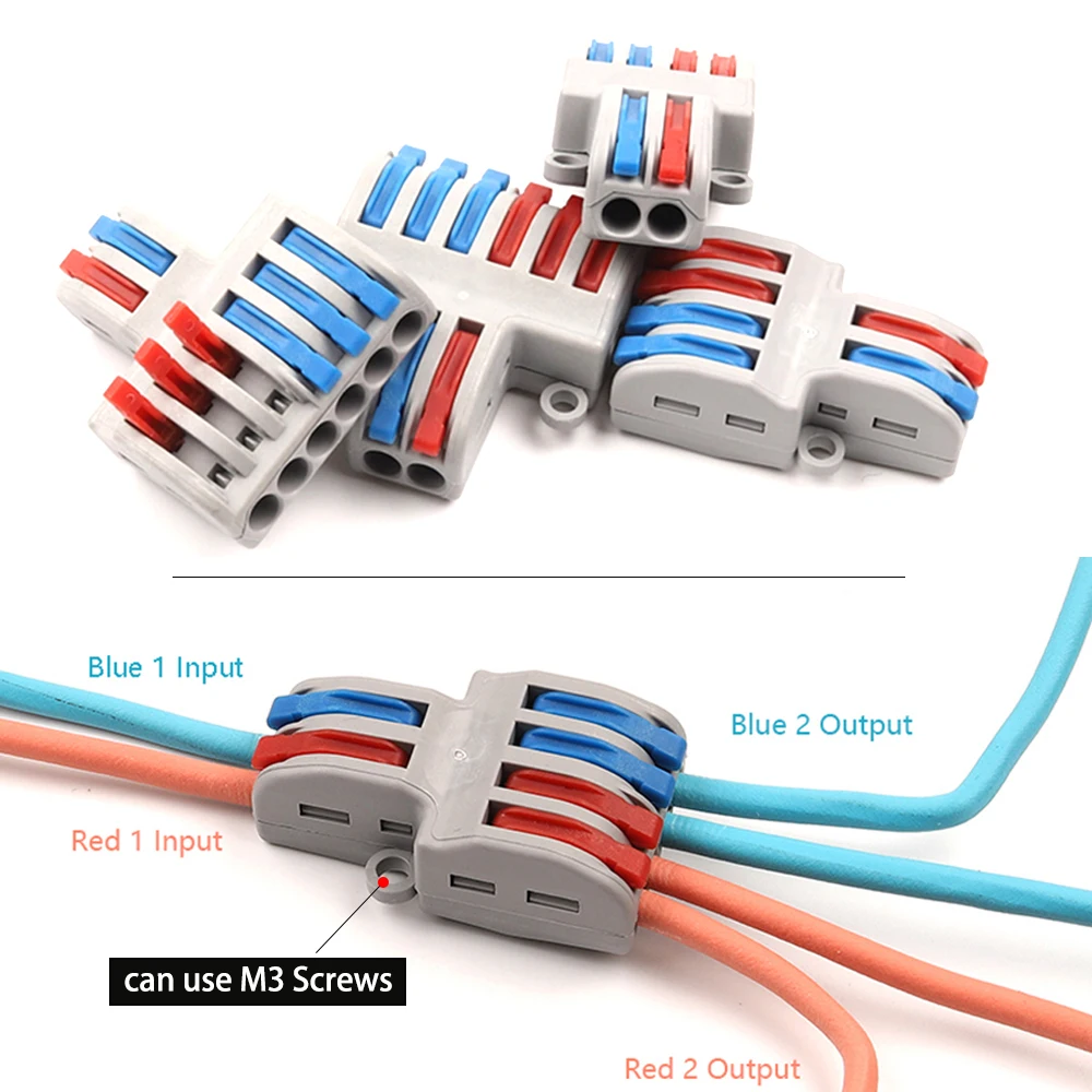 

Quick Wiring Cable ConnectorSPL-42/62 Electric Multiple Wire Connector PCT-222 Universal Push-in Conductor Terminal Block Trans