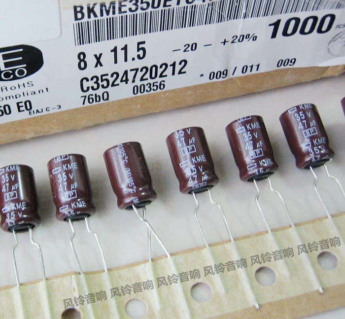 30pcs Japan Nippon Kme Series Bp Promise Capacitance 47uf 35v