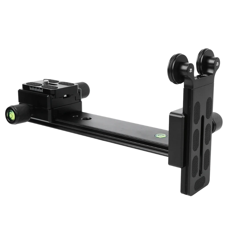 L-200 Telephoto Lens Support Bracket Long-Focus Stand Holder with 1/4 &amp 3/8-inch Screw Thread for Tripod Ball Head DSLR HCCY |