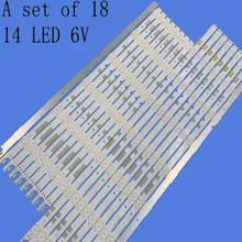 New 18 PCS/set 6V LED strip for Sam sung UE55JU6800 UE55JU6800K V5DR_550SCA_R0 V5DR_550SCB_R0 BN96-38482A BN96-38481A
