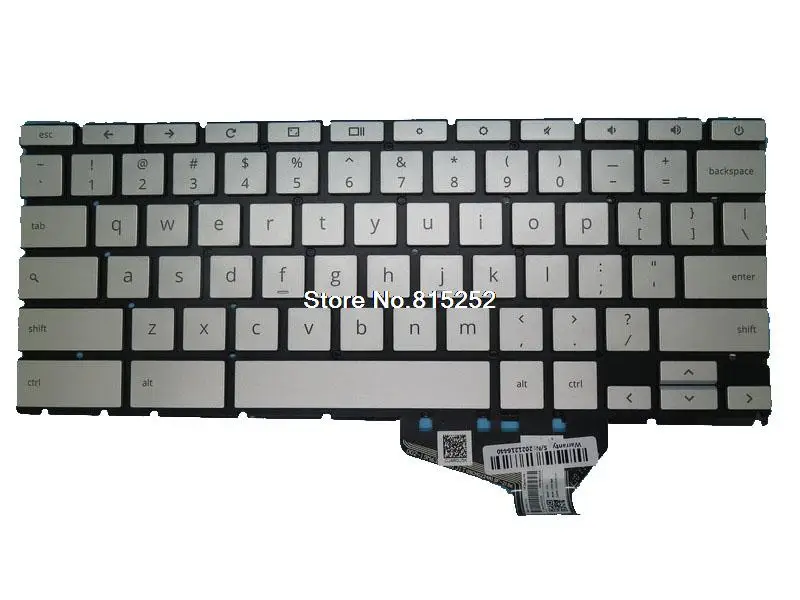 

Клавиатура для ноутбука HP M19M63USJ920 0GD AE0GDU01110, серебристая, без рамки, США, с подсветкой