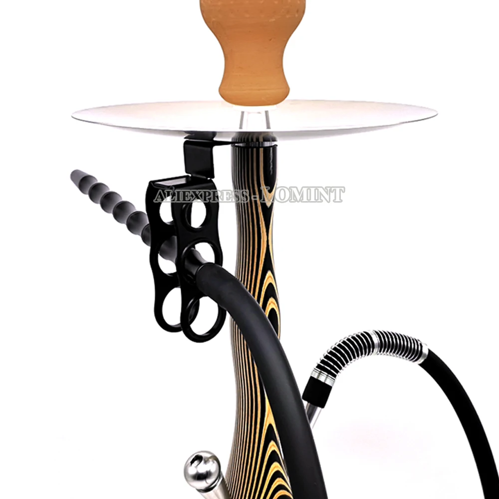 Black Hookah Hose Holder shisha Smoking Accessories 3 Holes Mouthpiece Chicha Gadgets LM-0986