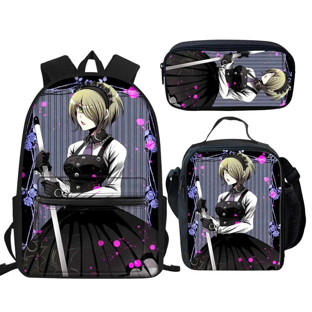 CDGX2446GKZ58 Крутая школьная сумка Danganronpa набор/3 шт для подростка мальчика холст путешествия ноутбук рюкзак для мужчин Monokuma сумка для книг рюкзак капельница - Цвет: CDGX2446GKZ58