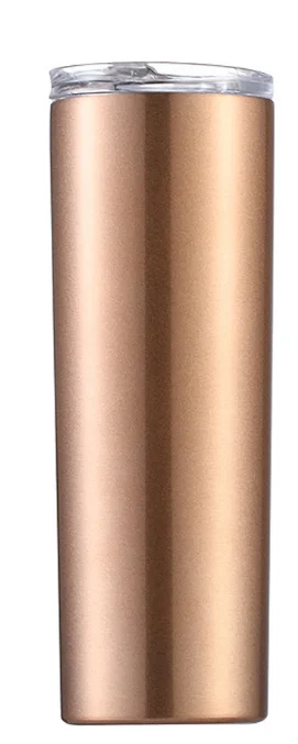 20oz Skinny Tumbler With Lid Straw Beer Swig Thermos Cup Wine Mug Tumblers Hot Or Cold Drinks Vacuum Insulated Cup Water Bottle