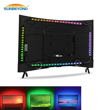 

USB LED Strip 5050 DC5V Changeable RGB Flexible LED Light Tape Waterproof PC Backlight Lamp TV Background Lighting