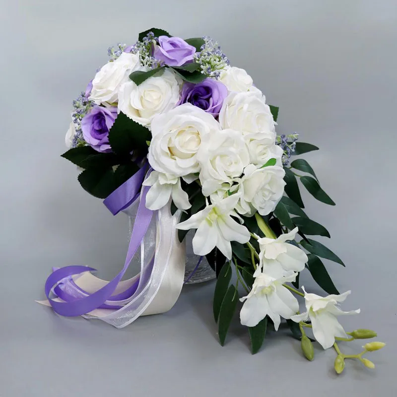 Wedding Bride Bouquet Hand Tied Flower Decoration Holiday Party Supplies European chaise longue roses wedding flowers wedding bouquets wedding flower decoration
