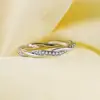 ZHOUYANG anillo para las mujeres temperamento delgada cuerda boda anillo de compromiso Color plata Cubic Zirconia regalo de moda bisutería DZR018 ► Foto 2/6