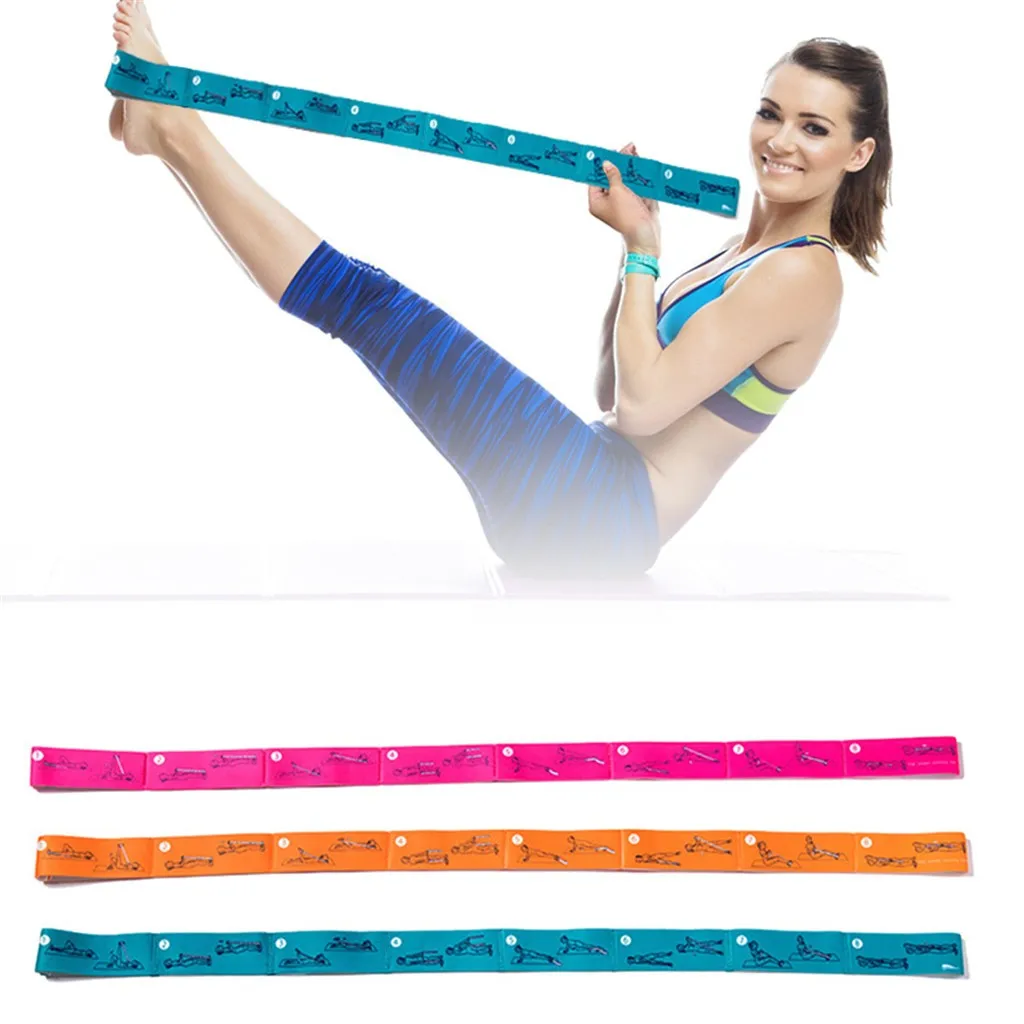 Stretch band for Yoga polyester strap elastic latex for Latin Dance stretch band for Yoga Pilates gym Fitness exercise