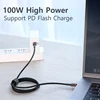 Кабель Baseus USB Type C на USB Type C 5A 60 Вт/100 Вт PD для быстрой зарядки 4,0 Type-c кабель для Samsung Xiaomi Redmi Note 10 Pro Macbook ► Фото 2/6