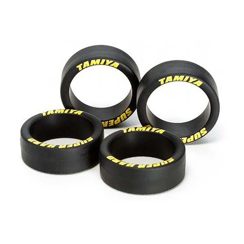 4 шт. (1 сумка) шины среднего диаметра Tamiya 95080 супер жесткие низкопрофильные с
