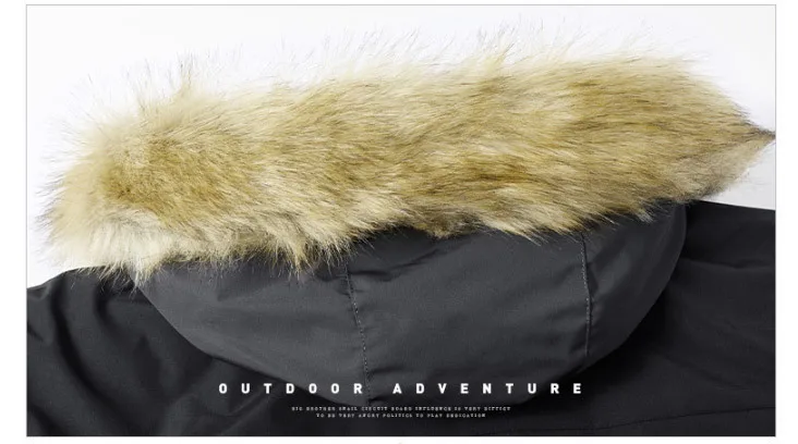 Brand Winter Parkas Men Down Jacket Coat White Duck Down Parkas Thick Warm Fur Hooded Overcoat Men Windbreaker Snow Down Parkas