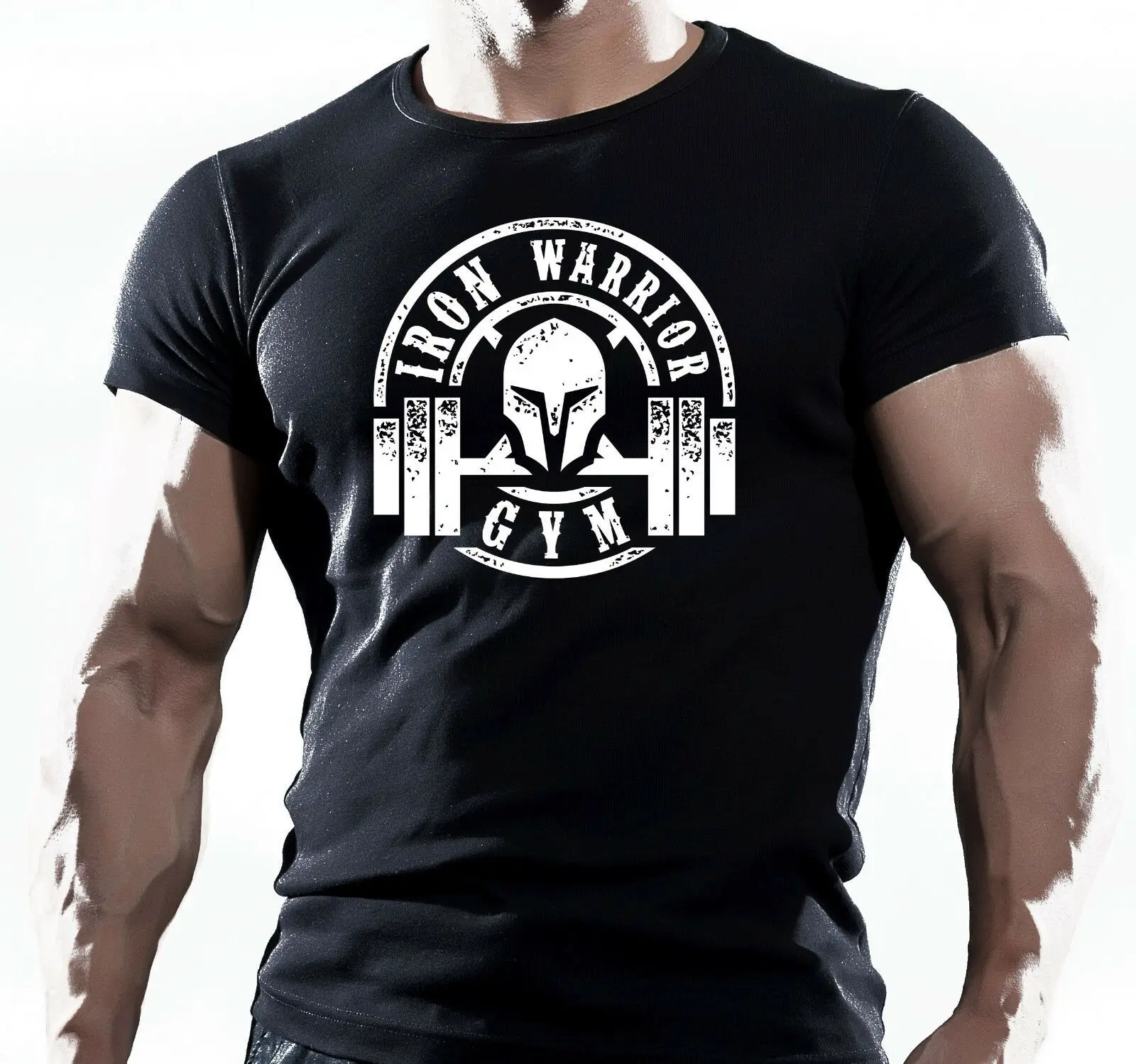 Iron Warrior Bodybuilding Motivation GYM Workout MMA Training T-Shirt. Summer Cotton O-Neck Short Sleeve Mens T Shirt New S-3XL | Мужская