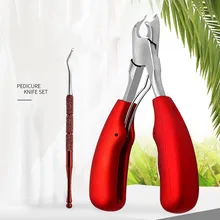 Красный черный мягкий кусачки для кутикулы из нержавеющей стали пинцет клипер для удаления омертвевшей кожи плоскогубцы-ножницы инструмент для маникюра LJ55