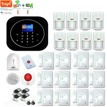 Yobang безопасности TUYA приложение дистанционное управление беспроводной домашней безопасности wifi GSM GPRS сигнализация RFID карта снятие с охраны ALEXA GOOGLE Home