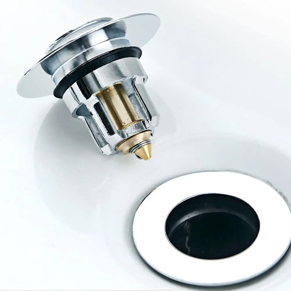 Universal Basin Pop up Drain Filter Metal Bounce Core Push type Tool